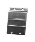 Backplate Mounting Adapter For Slatwall Compatibility, Heavy Duty Steel Plate, Raw Metal Finish, 10 Pack, Pre Drilled Holes
