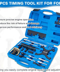 Pro Grade Engine Timing Tool Kit Dial In Timing For 1.5 And 1.6 Engines with blue case, tools for Ford and Mazda models
