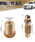 Knockout Copper Brake Bleeder Screw Kit featuring Rock Solid 1/4-28 Threads and Smooth 1/8-Npt Bases for quick bleeding.