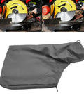 Garage Ready Adjustable Dust Collection Bag Fits Miter Saw Woodworking Catchall Zipper Bottom Slides On Quick Four Pack Black for sawdust.