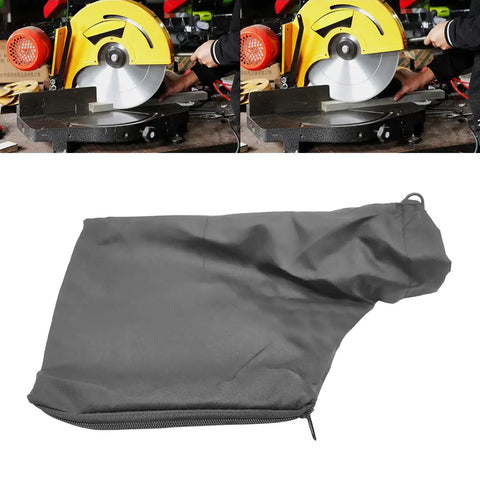 Garage Ready Adjustable Dust Collection Bag Fits Miter Saw Woodworking Catchall Zipper Bottom Slides On Quick Four Pack Black for sawdust.