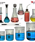 15 Piece Borosilicate Glass Labware Set With Heavy Wall Beakers And Flasks Including 150 Milliliters 250 Milliliters 500 Milliliters