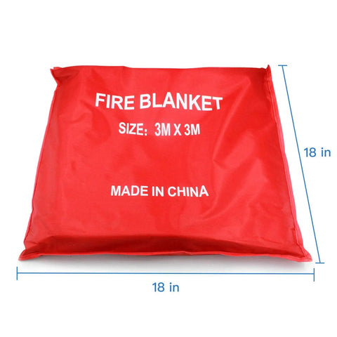 Heavy-Duty Welding Blanket For Sparks And Heat Protection, Fiberglass Fire Blanket, 10 Ft By 10 Ft packaging in red cover