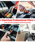 Pro Grade Car Clip Pliers And Disassembly Tools Set With Straight And 60 Degree Tips For Quick Damage Free Electrical Disconnects