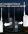 RT3S DMR Radio Dual Band Two Way Ham Radio With Cable OpenGD77 Support with transformation from analog to digital mode