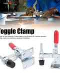 Two Pack Quick Toggle Clamps With Anti Slip Grips Built Tough For Welding Fixtures And Hold Downs Heavy Duty Iron And Plastic Clamp Set