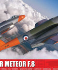 Gloster Meteor F8 One Forty Eight Scale Model Aircraft Kit For Adults And Teens 14 Plus Skill Level 3 box art design