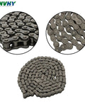 35 Roller Chain Kit with 5 Feet of Steel Chain includes 2 Connecting Links and 1 Offset Link Heavy Duty 2100 lb Tensile Hardened Rollers