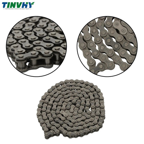 35 Roller Chain Kit with 5 Feet of Steel Chain includes 2 Connecting Links and 1 Offset Link Heavy Duty 2100 lb Tensile Hardened Rollers