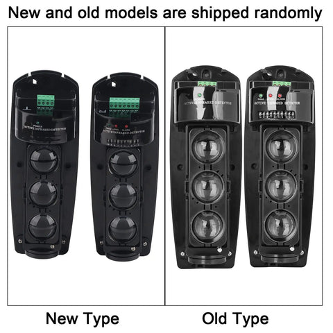 New and old models of Pro Grade Triple Beam Photoelectric Infrared Detector Security System with 250 Meter Outdoor Range