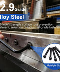 All In One M4 Screw Kit 220Pcs Set with industrial hex socket screws used in a metal assembly setting.