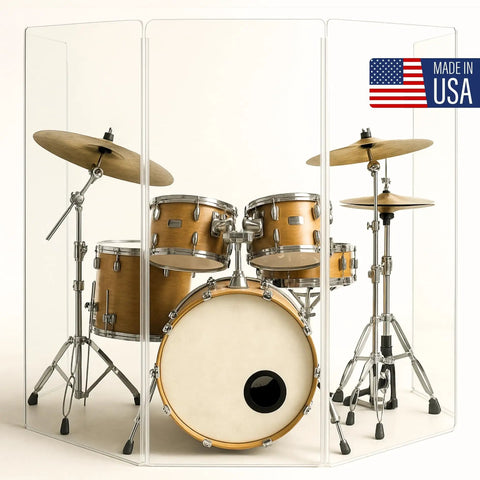 36 Inch Clear Piano Living Hinge Replacement For Drum And Amp Shields Hella Flexible dual pane for drum shields on stage.