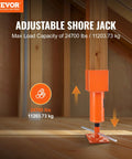 VEVOR orange adjustable screw jack post with base plate for leveling floors and crawlspaces