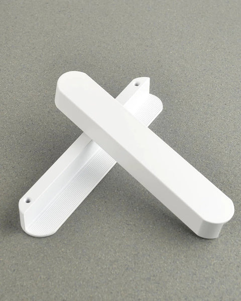 5 Pack Matte White Cabinet Handles For Kitchen Cabinets And Furniture Modern Drawer Pulls Center To Center Five Inches Length