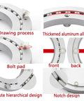 Close-up images of Built Tough Heavy Duty Turntable Base Bearing for 8 to 32 Inch Tables, showing aluminum alloy material and design features.