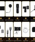 Components of Upgraded USB Studio Condenser Microphone With Isolation Shield And Pop Filter For Podcasters, Singers, And Streamers