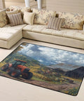 Cozy Soft Non Slip Area Rug 63x48 Inch For Living Room Large Modern Floor Mat Low Pile Indoor Carpet Machine Washable