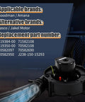 Heavy Duty Furnace Draft Inducer Motor No Sweat Direct Replacement Plug And Play Swap For Residential Heating Systems 115 Volt detailed view with part numbers