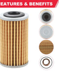Transmission Oil Filter Kit With Gasket And Drain Plug Washer 2013-2019 Nissan Altima Maxima Sentra Versa 31726 28X0A