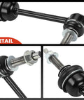 Close-up of 2 Front Sway Bar Links Stabilizer Kit For Ram 1500 2019 2024 Bolt On Upgrade showing bolt connection details.