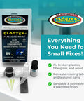 DIY Plastic Repair Kit For Cracks And Breaks Fix Plastic Fiberglass Wood And More With Pro Grade Bond Mini Master Kit visible