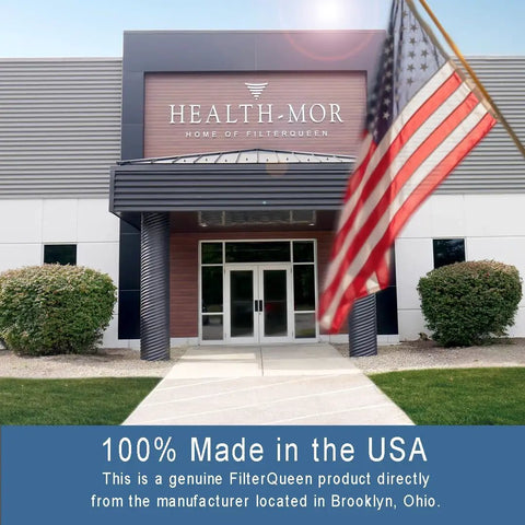 Majestic Replacement Filter Kit Premium Bundle For All Majestic Surface Cleaners 6 Month Supply With 6 BioCones 1 Medipure Cone 1 Motor Guard Filter Made In The USA Health Mor Warranty Included factory building with flag