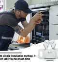 Installer fitting 20 Set Cabinet Door Buckle Locks With Double Roller Catch in Cold Rolled Steel for silent cabinet close