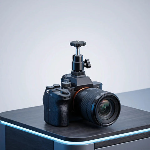 Dope Camera Mount Screw Kit For Your Rig With Quarter Inch To Quarter Inch And Quarter Inch To Three Eighths Inch Double Ended Screws attached to DSLR