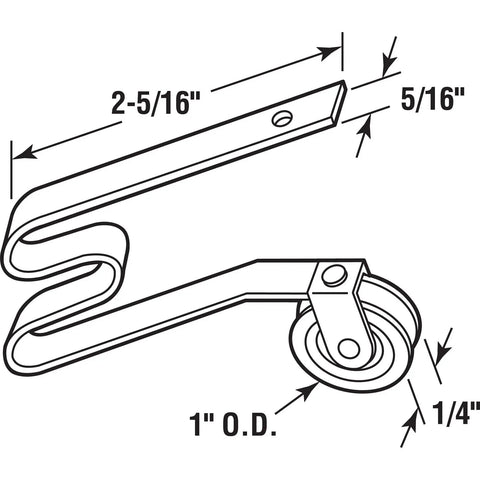 4 Pack Sliding Screen Door Tension Spring Kit For M-Shaped Rollers With 1 Inch Ball Bearing Roller, Replaces B512 B513 And B746, Fits Top And Bottom Tracks, Works With Columbia And Uni-Fit Doors, Built To Last Steel Replacement