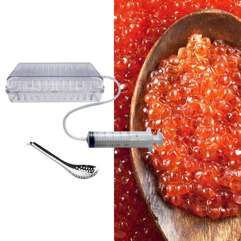 Dessert Dispenser And Transparent Dessert Maker For Home Kitchen And Dessert Shops With 96 Holes To Create Spherical Pearls From Liquids