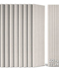 Self Adhesive Soundproof Acoustic Wall Panels For Room Treatment Game Changing Noise Absorbing Foam Tiles To Knock Out Echoes And Smooth Out Reverb With Zero Sweat Peel And Stick Install Camel Color 10 Pack, 12x48 inches