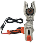 Heavy Duty 2600W Electric Socket Screwdriver With Double Chuck Rebar Threading Tool For Quick And No Sweat Bolting Half To Two Inch Span 110V view from above highlighting handle and electric cord.