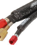 Quick Fix Tape 1 Inch By 12 Foot Self Curing Waterproof Silicone Insulation Tape on hoses with brass and red fittings