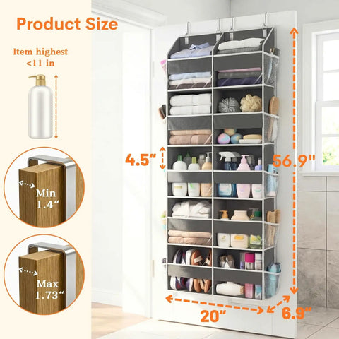 Hella Game Changing 5 Tier Over Door Organizer With 10 Deep Compartments Wide Closet Hanging Storage Rack Slick For Snagging Sneakers Diapers And Wardrobe Essentials