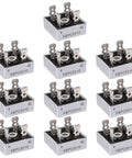 Pack Of 10 KBPC5010 Bridge Rectifier 50A 1000V Full Wave Diode Bridge For Power Supplies And DC Power Systems Metal Case Industrial Grade High Current Durable Packaging Beefy For Inverters And Electronics, 10-piece metal case