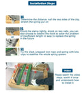 Installation steps for 27 Inch Sofa Spring Replacement Kit For Couch And Recliner Support Glider Rocker Chairs Sagging Seat Fix