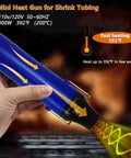 Two To One Heat Shrink Tubing Kit With 300W Mini Heat Gun 580 Pcs Shrink Tubing For Wires Shrink Wrapping And Cable Repair