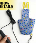 Soft Cotton Bird Harness Vest With Snap Fasteners And 2M Leash For Parakeets Cockatiels Conures And Budgies, colorful pattern