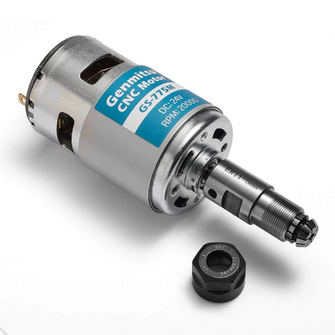 High Power CNC Spindle Motor 20000 RPM For 3018 Router 24V DC With 5mm ER11 Collet Set Noise Suppression PCB Kickass Upgrade