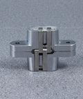 Stainless Steel Concealed Hinges 2 Pack For Buffet Tables And Counter Doors 180 Degree Folding Cross Door Hinges Silver Hidden Hardware