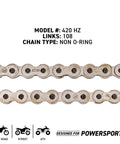 Beefed Up Drive Sprocket Chain Combo For Kawasaki KX65 Front 13 Tooth Rear 46 Tooth 420 Chain 108 Links Heavy Duty SAE 1023