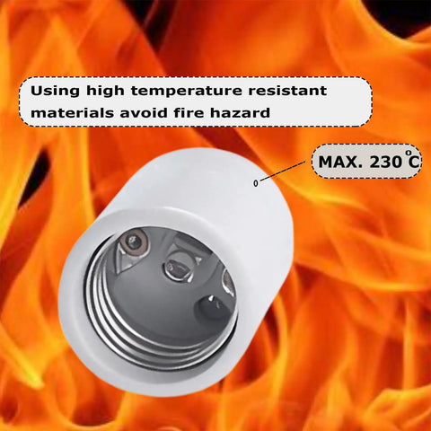 Workhorse Glazed Porcelain E26 Ceramic Socket Keyless Lampholder with high temperature resistance, max 230°C.