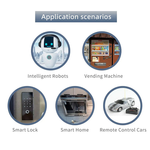 Application scenarios for Two Pack 6-12V DC Gear Motors With Double Shaft High Torque Quiet 350 RPM All Metal Gears Durable.