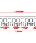 10 Pack Fork Type Terminal Jumper Block 12 Position Wire Connector Barrier Strip 400V 12A Black Red Brass Nickel Plated dimensions
