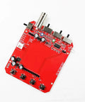 Red circuit board of Portable Handheld Oscilloscope With 2.4 Inch TFT Display And Alligator Clip Probes DIY Kit