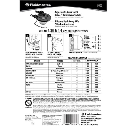 3 Inch Universal Toilet Flapper With Water Saving Long Life Seal, No Brainer Install, Durable Silicone Seal, Kink Free Chain, Fits 3 Inch Flush Valves For Efficient Flush And Less Waste