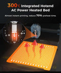 Voron 2.4 Inspired Open Source Core XY 3D Printer with 300C hotend and heated bed for fast 3D printing performance and efficiency.