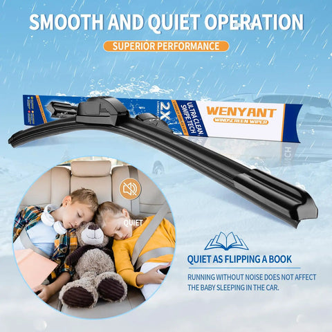 Swap These Heavy Duty 22 and 22 Inch Front Wiper Blades for Ford F150 and Dodge Ram 1500 2500 3500 with quiet operation.