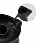 12 Cup Glass Carafe Replacement close-up of bird beak spout for CFP301 CM300 CM401 coffee makers, easy pour design.