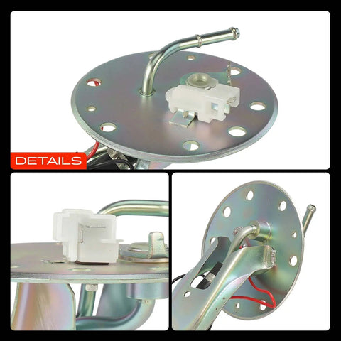 Direct Swap Electric Fuel Pump Assembly For Honda Civic And Acura Integra Drop In Match showing mounting plate and connector details.